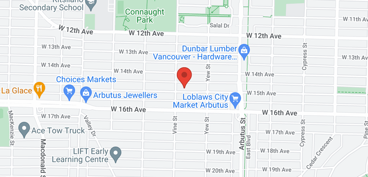 map of 2277 W 15TH AVENUE
